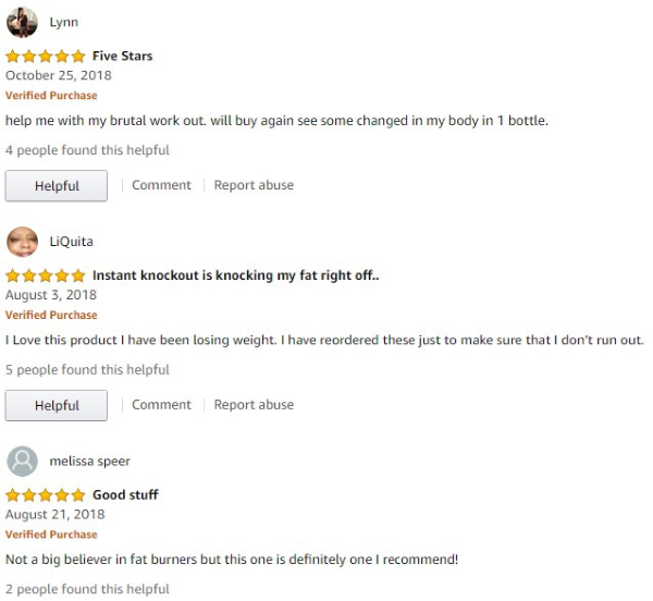 instant knockout reviews on amazon