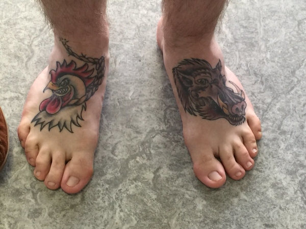 air force feet tattoos