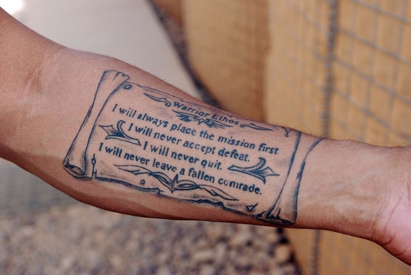 army arm tattoos