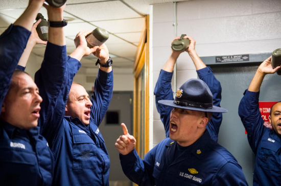 coast guard boot camp drill instructor