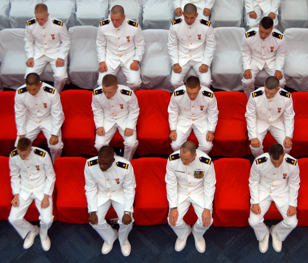 Graduating Navy Officer Candidate School (OCS)