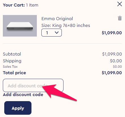 emma mattress military discount code