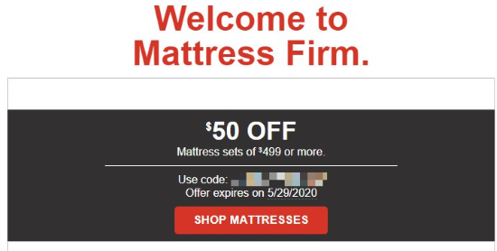 mattress firm coupon code