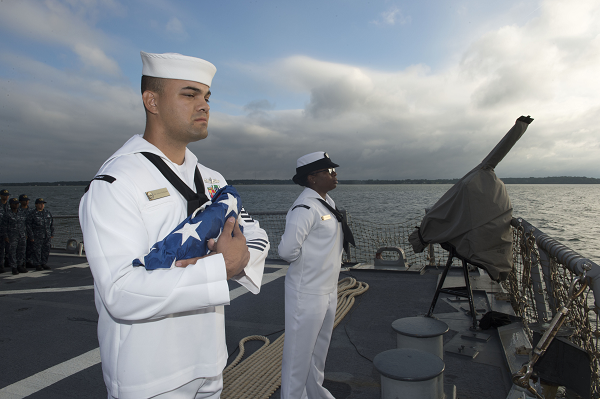 Navy CTR during 9/11 ceremony