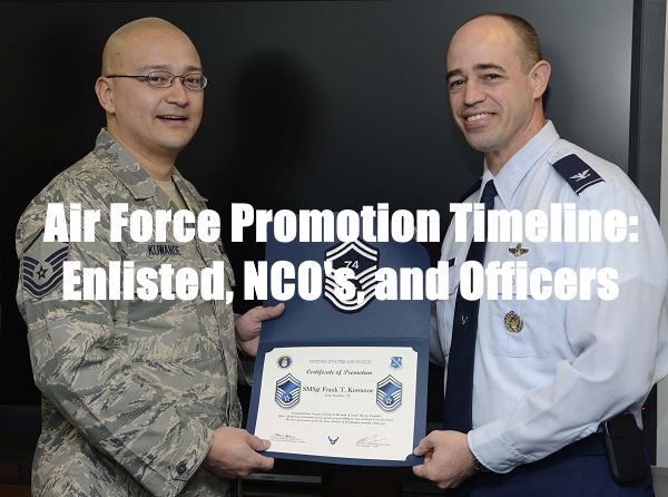 air force promotion timeline