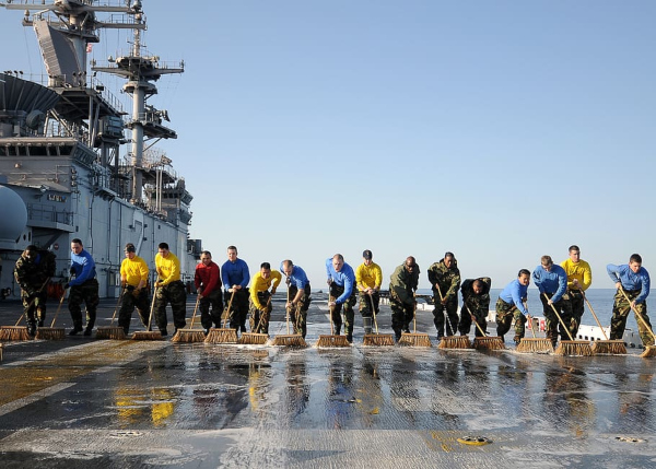 aircraft carrier flight deck crew colors