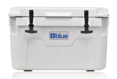 blue 30 quart roto molded cooler