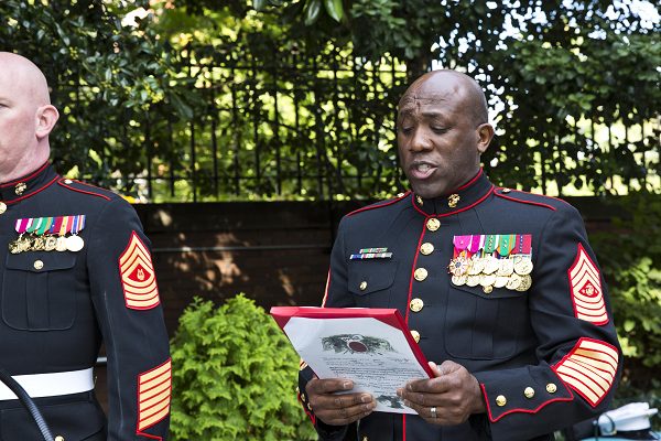 Marine promoted from the rank of lieutenant general to general