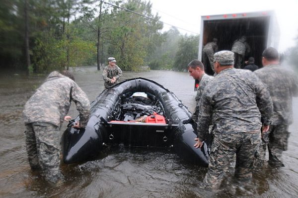Mississippi National Guard Special Forces Rescue Civilians after a Hurricane