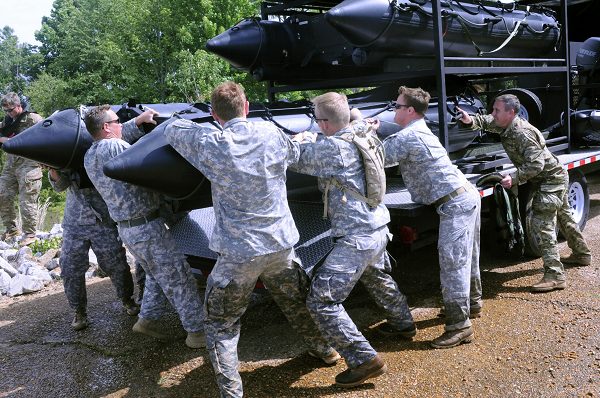 National Guard Special Forces Conducts Water Rescue Training