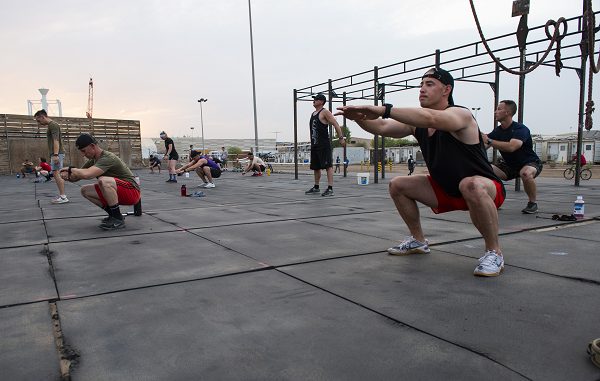 Squats wiill help get you prepared for Navy boot camp