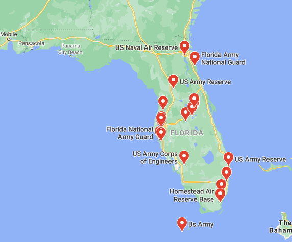 army bases in florida