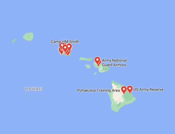 military bases in hawaii