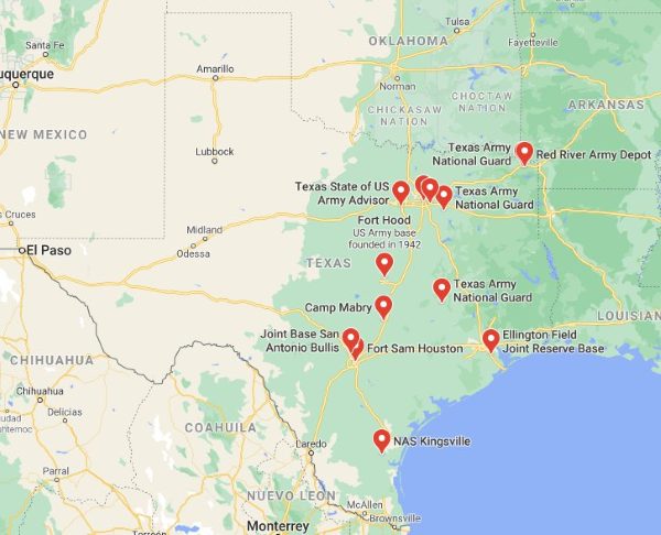 Military Bases in Texas