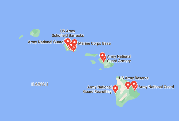 army bases in hawaii