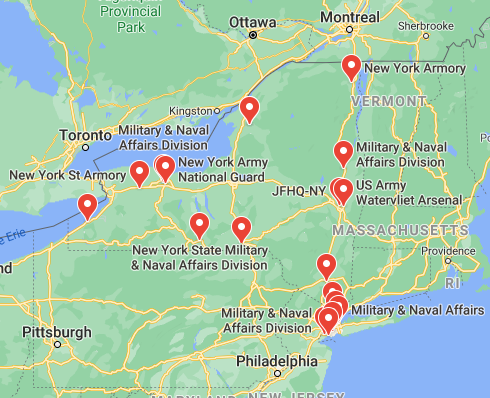 military bases in new york