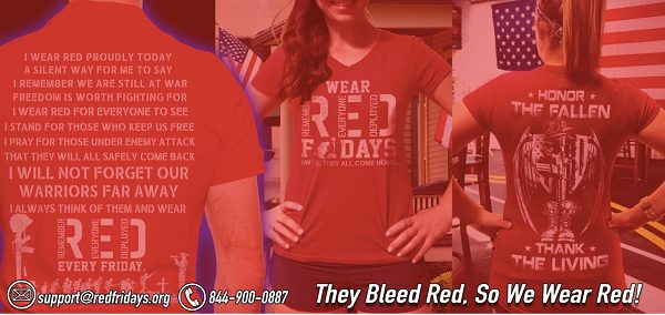 RED Fridays to support our troops