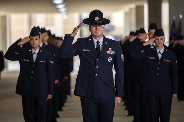 Recruits learn the chain of command in basic training