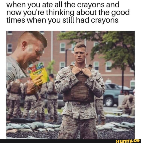 eating crayons marine