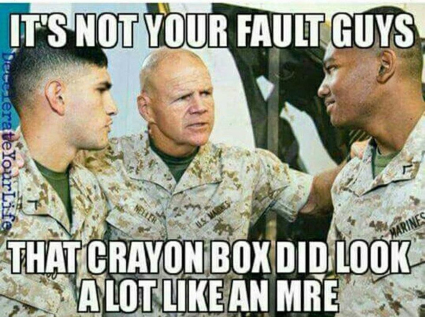 marines crayons