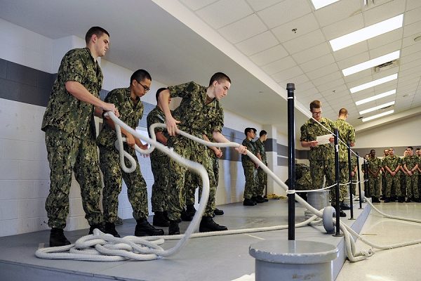 recruits in training wonder what happens after navy boot camp