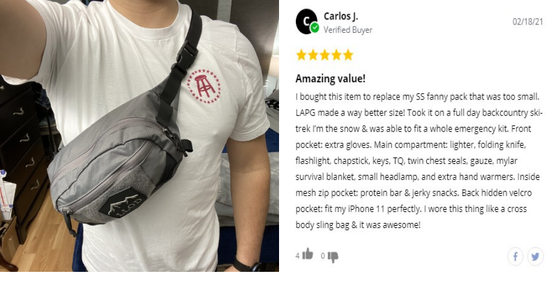 carlos review of LAPG fanny pack holster