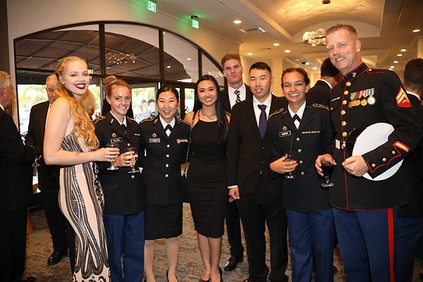 Military ball social hour