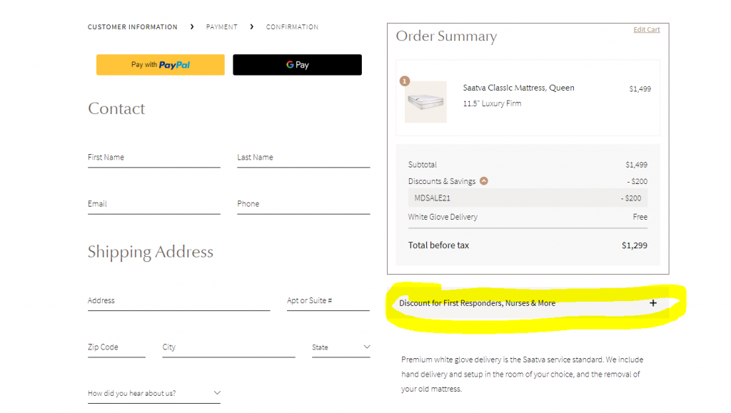 Saatva Mattress Military Discount for 2023 Operation Military Kids