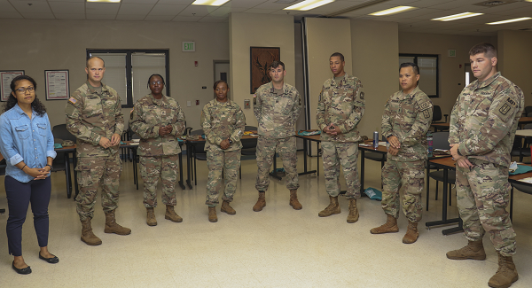 soldiers prepare for army cq duty