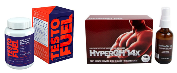 testofuel and hypergh 14x for building muscle