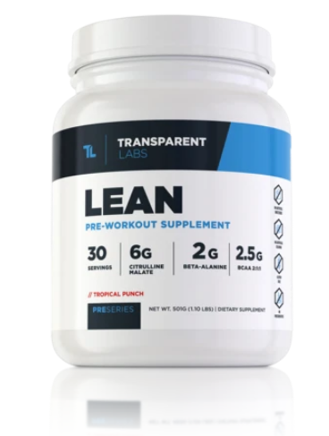 transparent labs lean pre workout is one of the best for weight loss