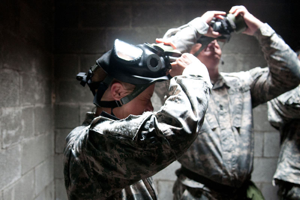 basic training gas chamber training