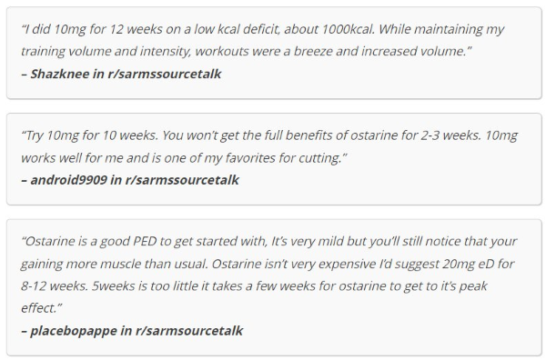 reviews of ostarine from real users