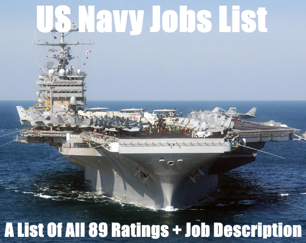 list of us navy jobs and ratings