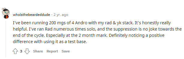4 andro stack with rad 140 review