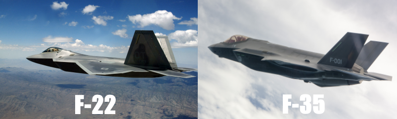 f22 vs f35 overall differences