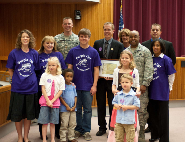 purple up day military child day