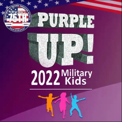 purple up military children