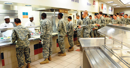 food at basic training boot camp