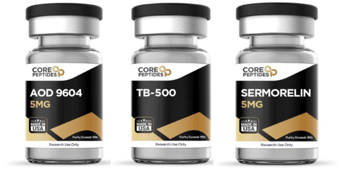 one of the best places to buy aod 9604 tb-500 and sermorelin is core peptides