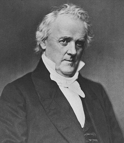 president James Buchanan military service