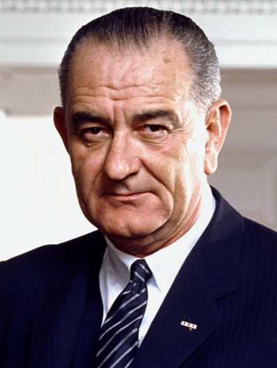 president Lyndon B. Johnson military service
