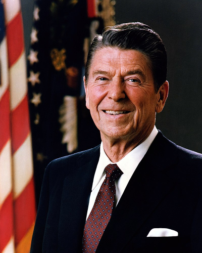 president Ronald Reagan military service