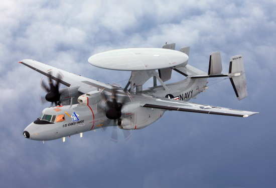 E-2 Hawkeye is a type of aircraft used by the navy