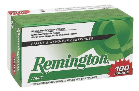 Remington UMC 115 GR Jacketed Hollow Point 9MM Ammo, 100/Box