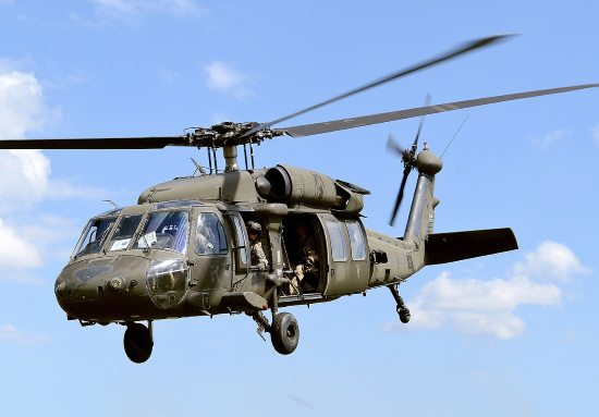 UH-60 Black Hawk is a popular type of military helicopter