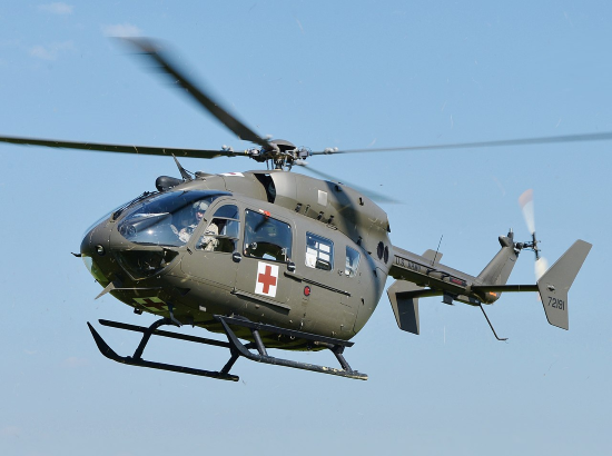 UH-72A Lakota is a military helicopter used by the US Army and US Navy