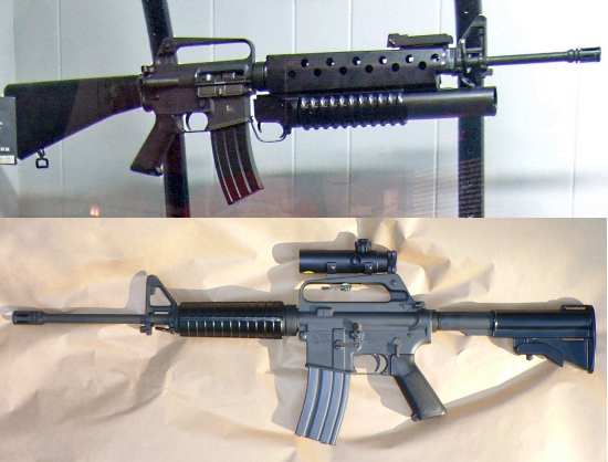 differences between the ar-15 and m-16 rifles