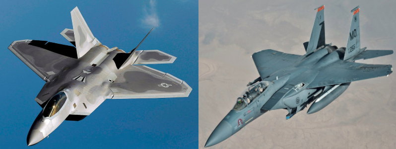 f22 vs f15 top 10 differences
