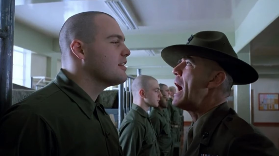 full metal jacket private pyle gets roasted by sergeant hartman